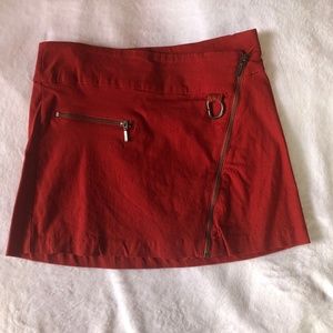 urban outfitters zip mini skirt